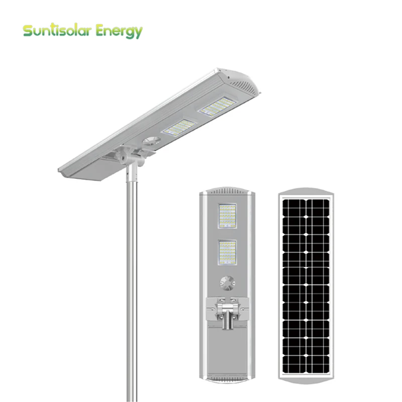 Integrated solar power street light